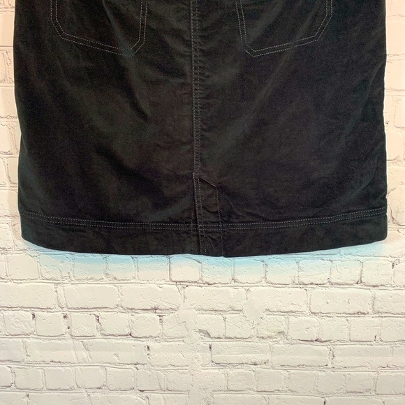 Athleta Black washed velvet skirt Size 12 - Picture 7 of 9